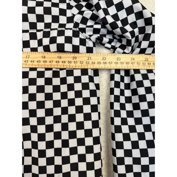 VANS Black & White Checker Lightweight Pullover - Checkerboard Pattern Size M - Picture 4 of 9